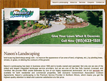 Tablet Screenshot of nasonslandscaping.com